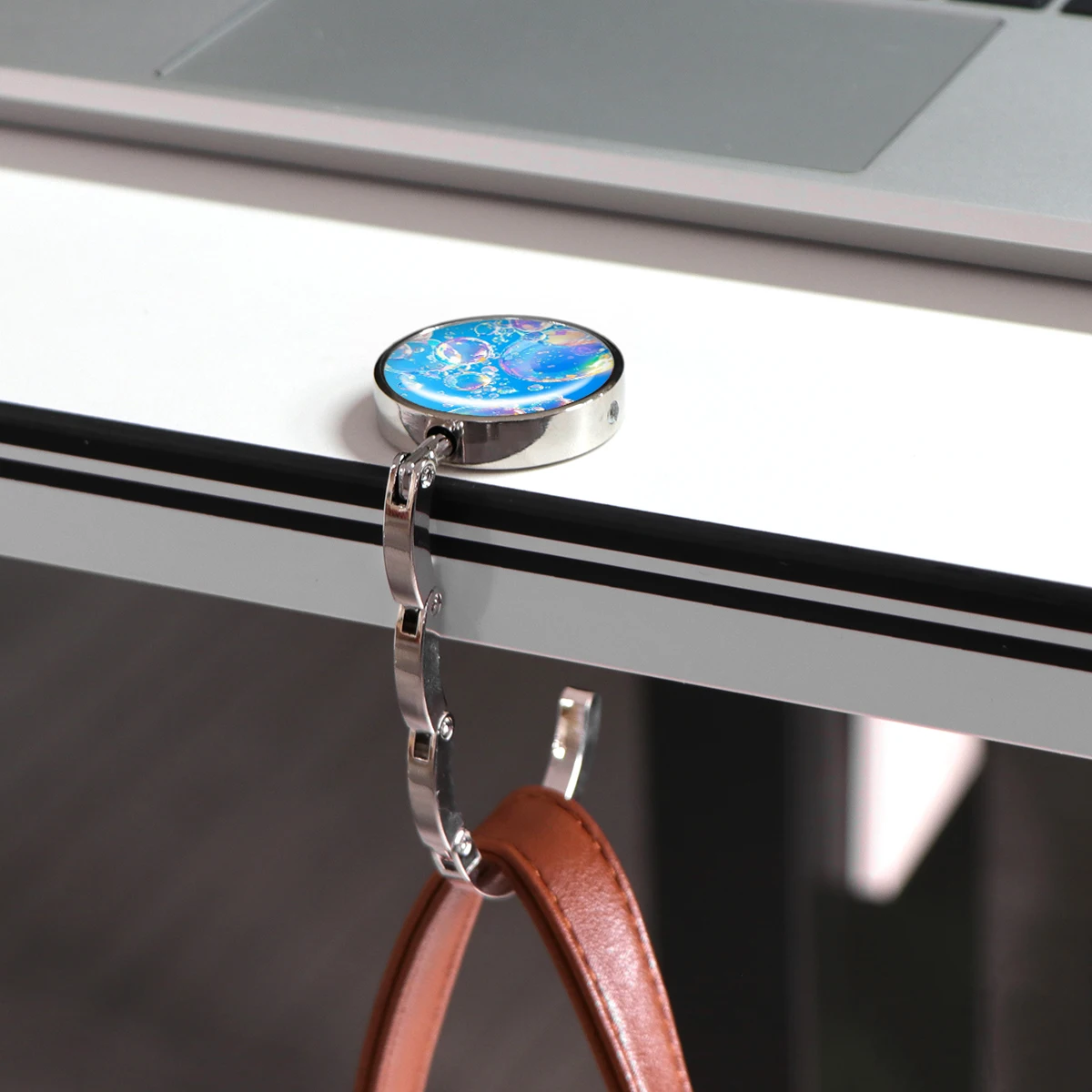 

Bright Pattern Foldable Magnetic Hooks Pretty Desktop Cabinet Metal Pegs Office Home Hanging Buckle Backpack Hook Fashion Gifts