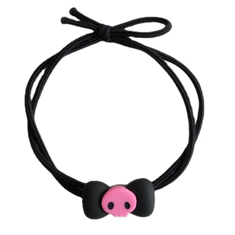 Bows Hair Tie y2k Hair Tie Skull Hair Tie Skull Scrunchies Bows Scrunchies Elastic Bows Ponytail Holder Bows Hair Rope