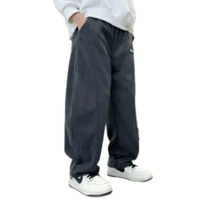 Herbst Kinder Jungen Hosen UNITIM 2026 Einfarbige Lässige Jugendliche Jungen Gerade Hosen Locker Lässig 4-14 Jahre Junior Jungen Hosen – Detail 6