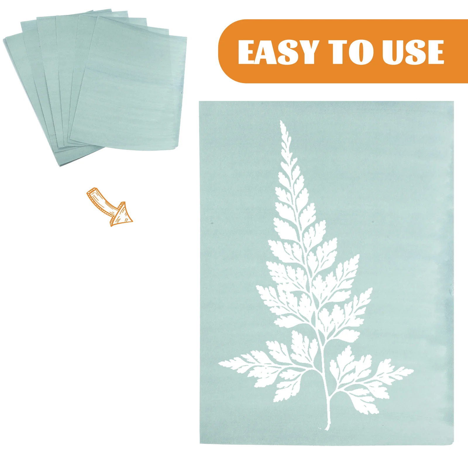 

1 set 1 Set A5 Cyanotype Paper Sun Sensitive Diy Art Craft Kit For Home Projects Lightweight Vivid Color Solar Activated Papers