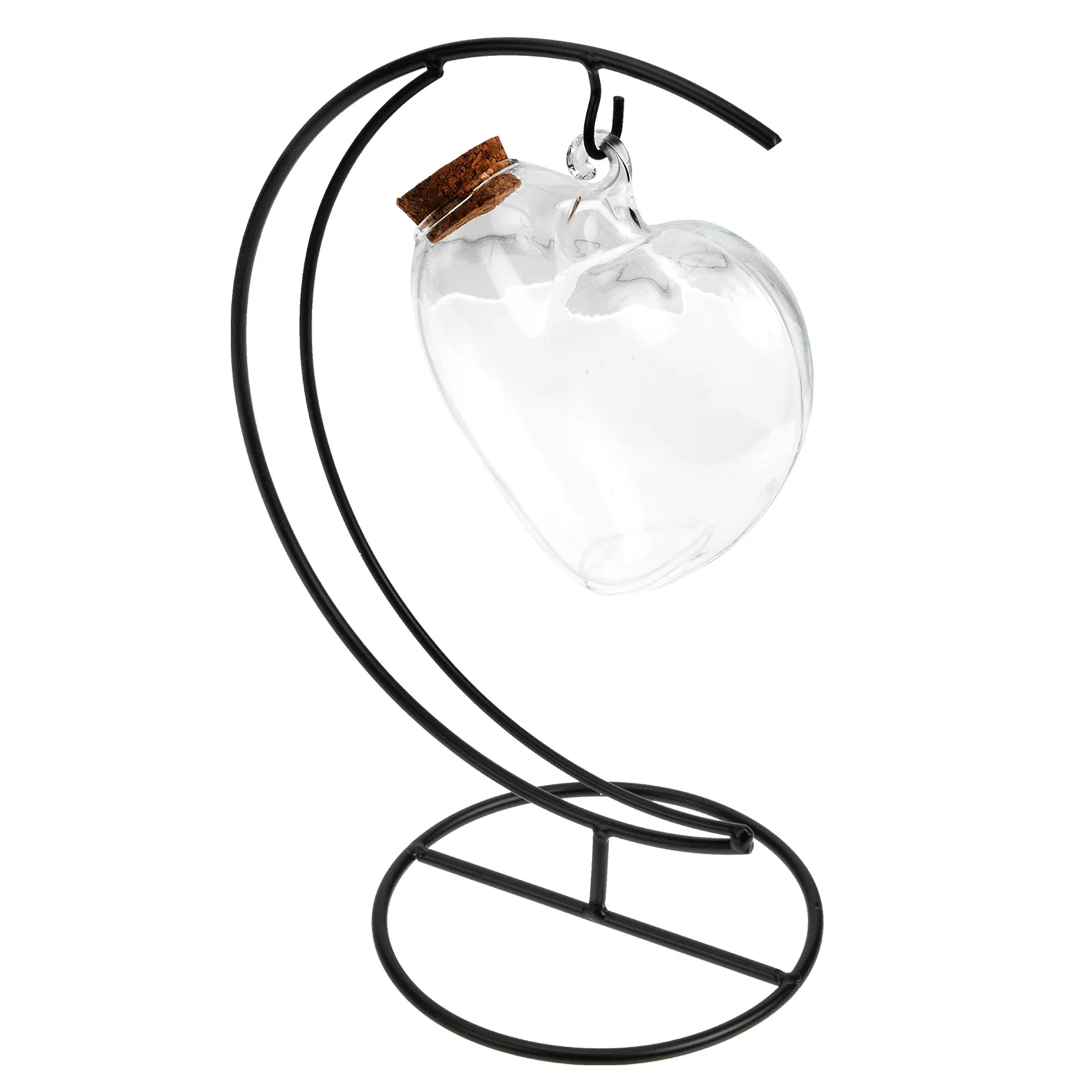 

1Set Wishing Bottle Transparent Heart Shaped Landscape Bottle Decorative Origami Desktop Ornament Gift Idea