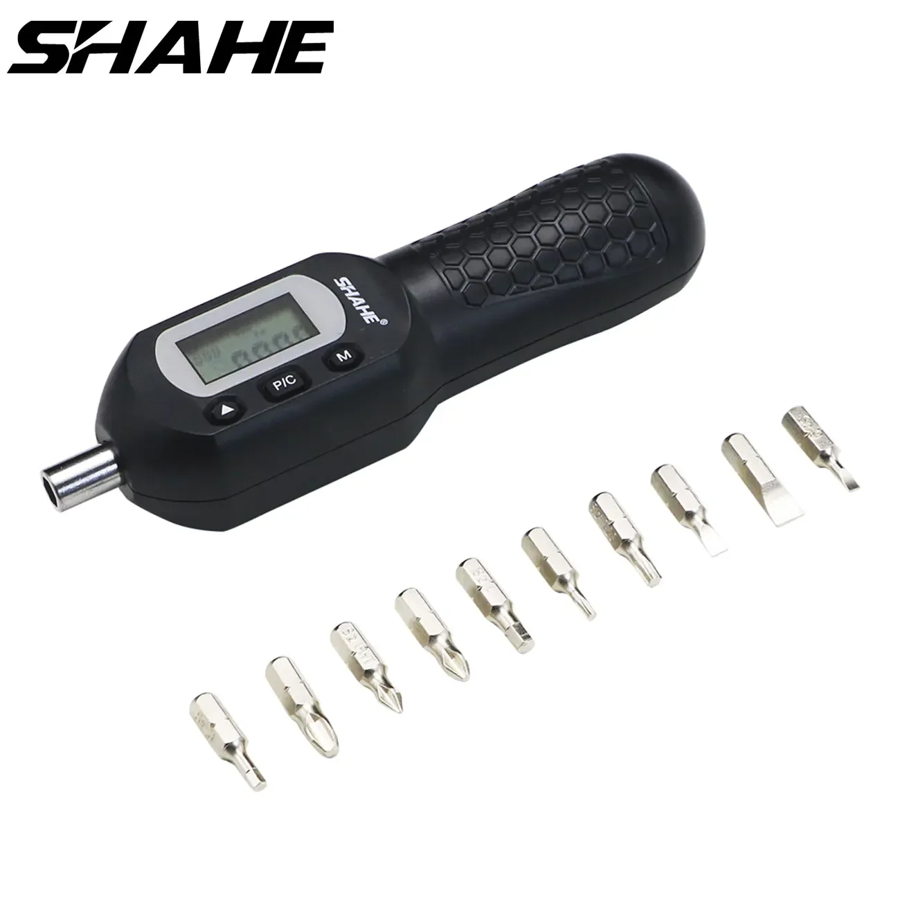 SHAHE 1/4 '' Electrician Torque Screwdriver Wrench Set with Buzzer & LED Indicator Digital Torque Screwdriver With ±2% Accuracy