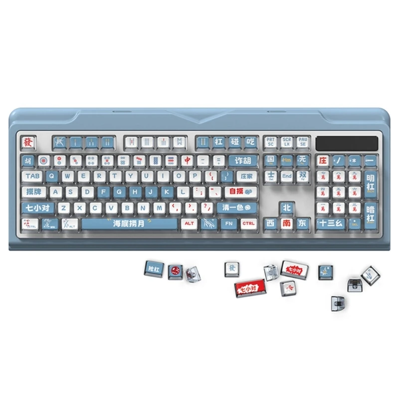 

Y1UB 116 клавиш Маджонг полупрозрачная колпачок для ключей PBT Puddings профиль ASA колпачок для механических геймерских