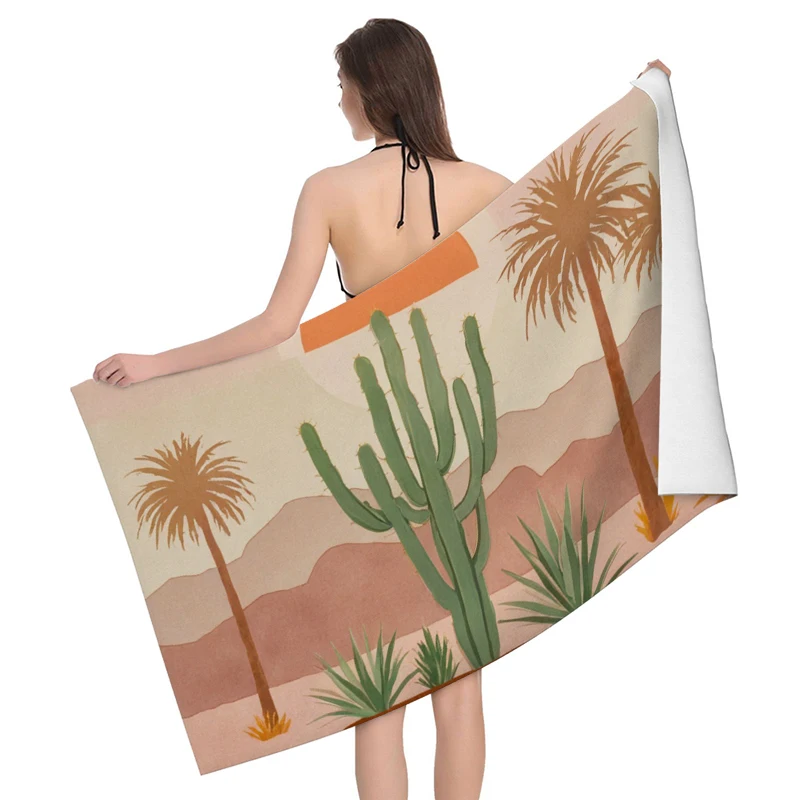 Home bath towels for the body towels bathroom quick drying microfiber beach man large sports towel Fruit plant boho simple ins