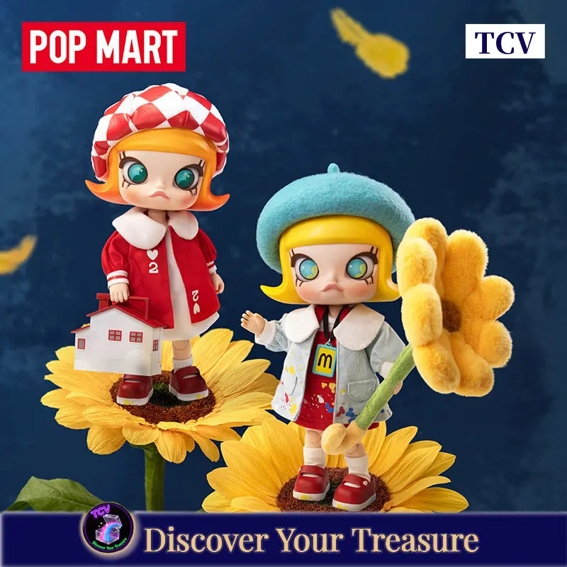 

Tcv Popmart Molly 20th Anniversary Series 1/8 Articulated Action Figure Blind Box Anime Collectible Toy Birthday Gift For Fans