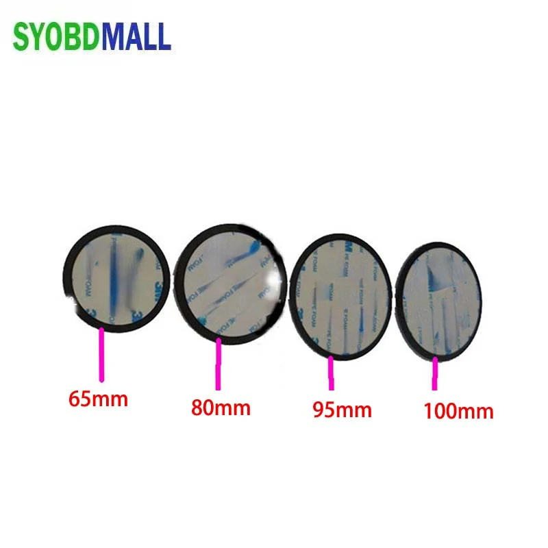 65mm 80mm 95mm 100mm M3 Adhesive Foam Tape Suction Cup Holder Base Car GPS Driving Recorder Mobile Phone Holder Fixed Sucker Pad