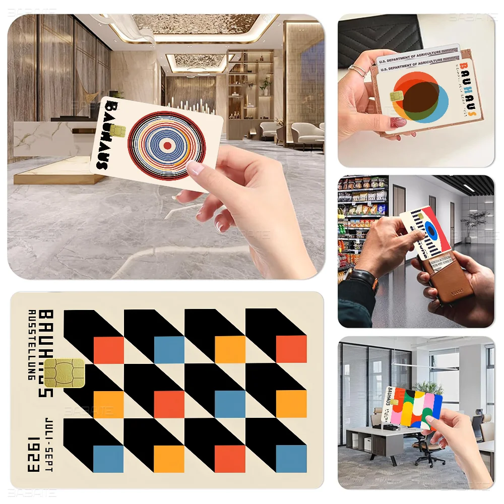 Black And White Modernism Exhibition Various Credit Cards Bus Pass Stickers Cool Decoration Waterproof Stickers Collection Toys