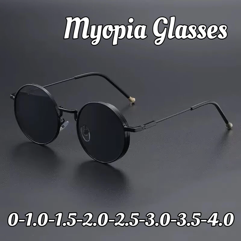 

Neutral Fashion New Anti-ultraviolet Myopia Glasses Men's Luxury Retro Full Frame Myopia Glasses HD Fashion Glasses -3.0-3.5-4.0