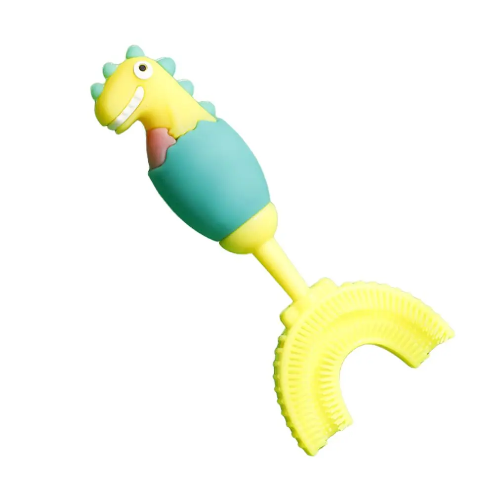 

New 360 Degrees Kids Cartoon Toothbrush U Shape Silicon Baby Toothbrush Waterproof Children's Teethbrushes Kids