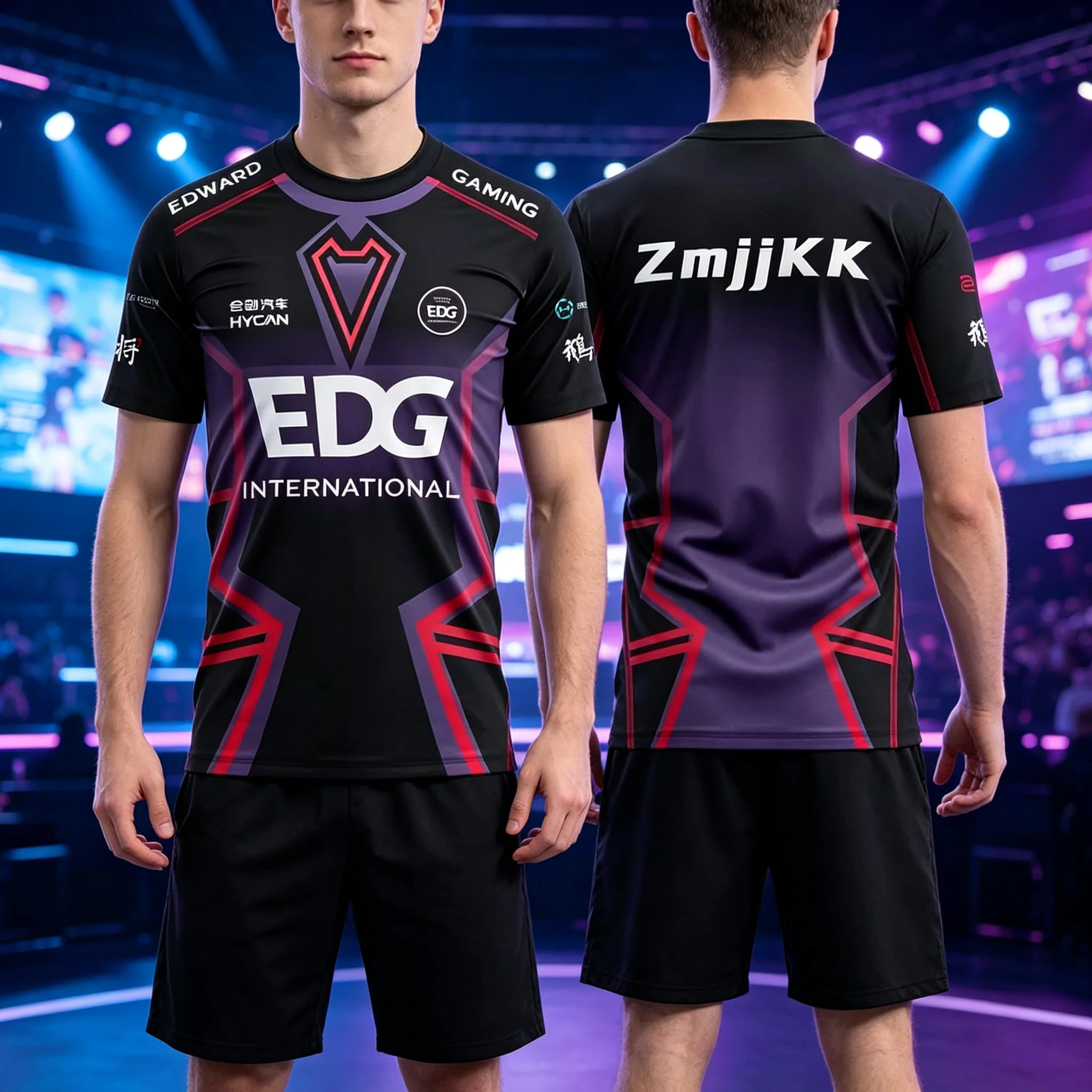 EDG BLG Team Fearless Valorant Covenants Esports Jersey Women's Tshirt Unisex Tee Top Short Sleeve Quick Drying Men's T Shirt