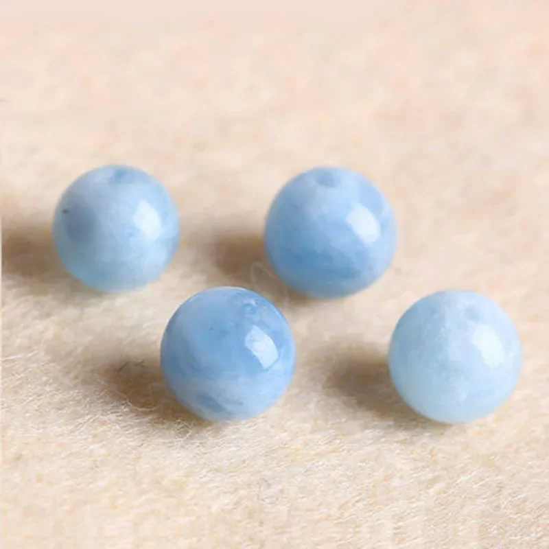 4A Natural Aquamarine Crystal Single Bead DIY Jewelry Making