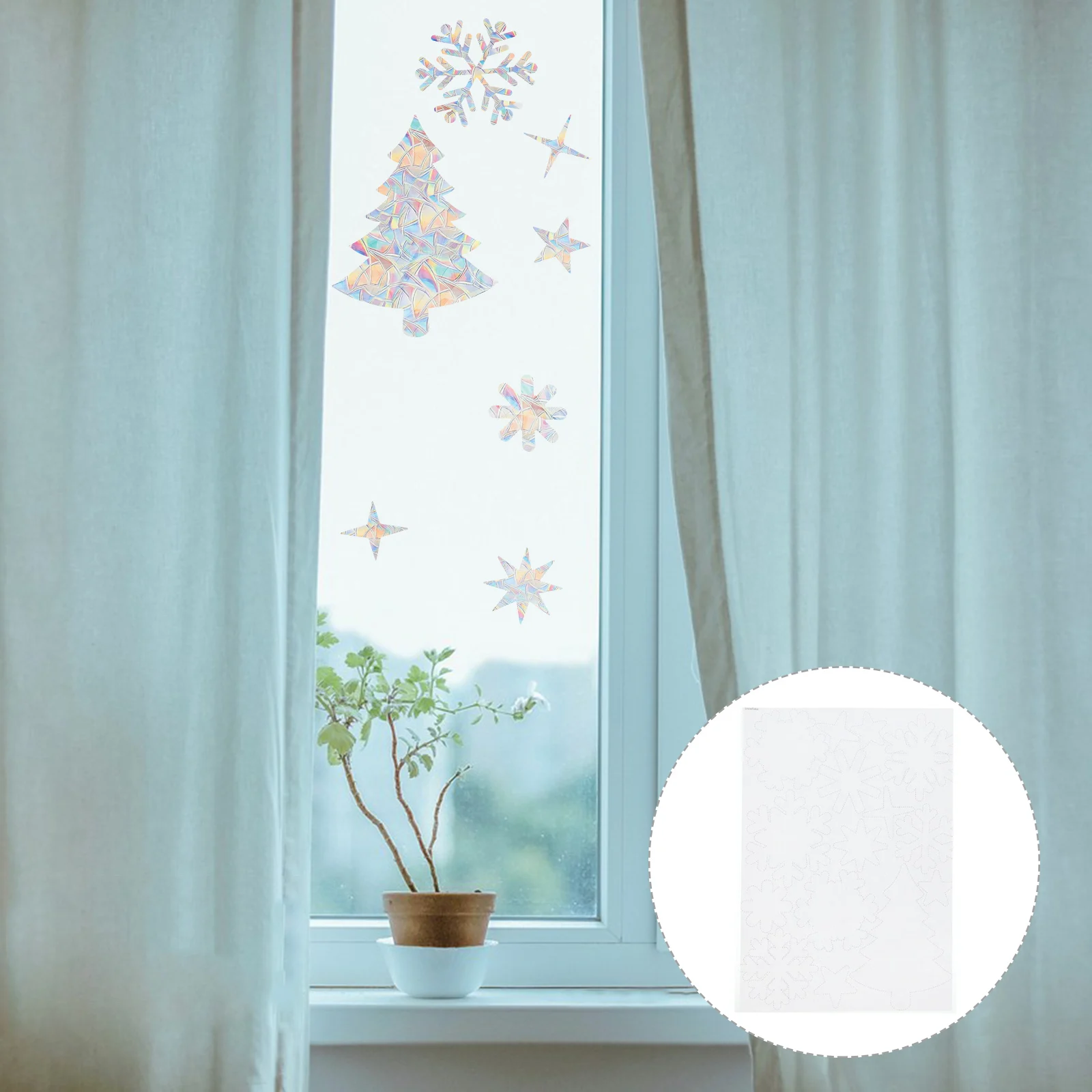 

1 Set Anti-Collision Window Clings Pvc Waterproof Static Bird Strike Prevention Stickers Removable Easy Install Living Room