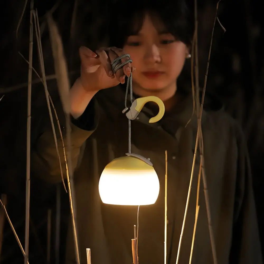 Rechargeable Camping Tent Hanging Light with Hook Emergency Camping Lanterns ABS Waterproof LED Atmosphere Light Outdoors