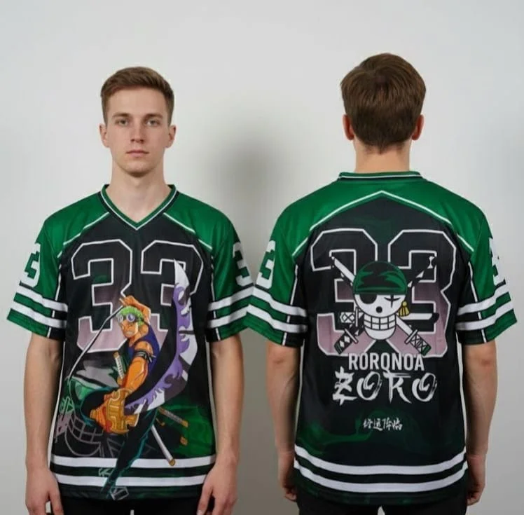 Bandai Anime Series Jersey Sport Cool Fashion Street Zomer T-shirt Oversized heren- en damestop voor volwassenen Nieuwe hete verkoop