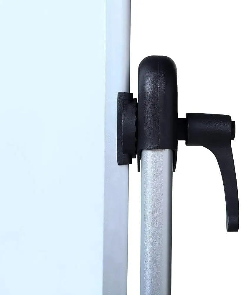 Quadro branco móvel magnético dupla face, 48 x 36 polegadas com estrutura e suporte de alumínio