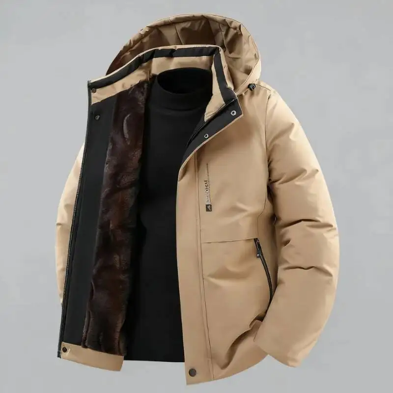 

2025 Autumn/Winter New Jacket For Men: Warm, Fashionable, Versatile, Thickened Velvet High Quality, Comfortable And T Rendy