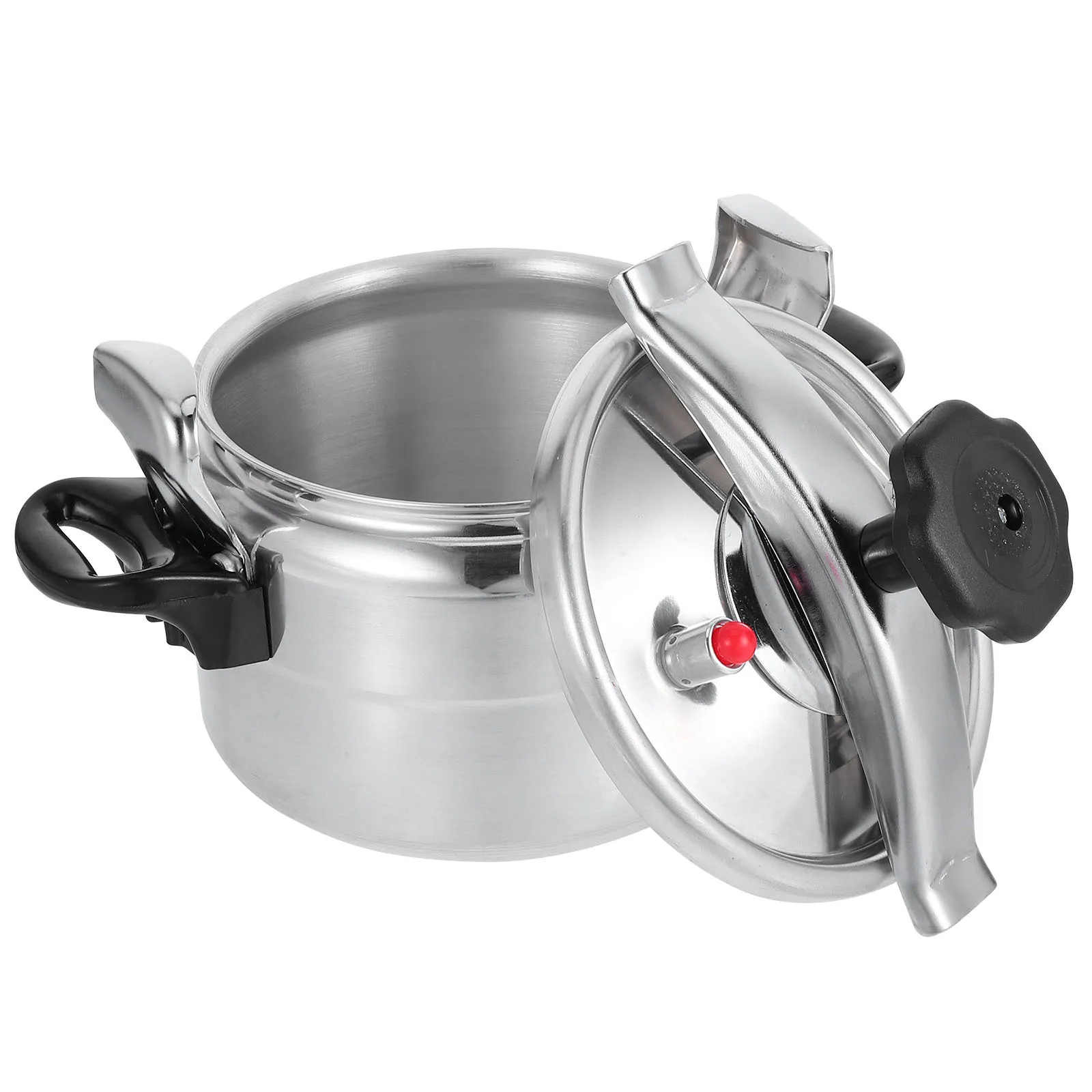 

Universal Aluminum Pressure Cooker Large Soup Pot for Stews Cooking on Gas Induction Efficient Heat Distribution Canner Pot