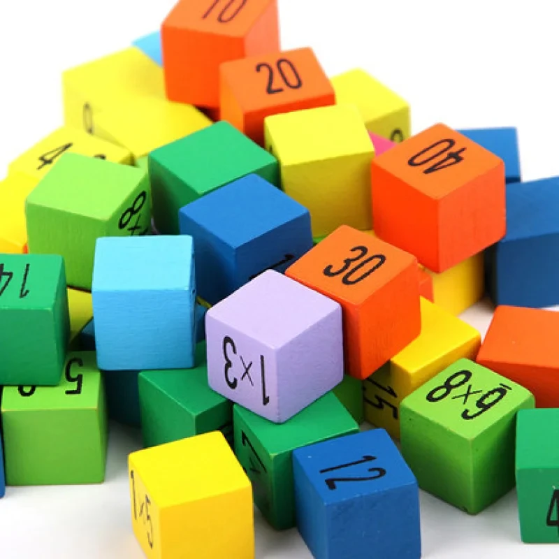 Juguete educativo Montessori de matemáticas, tabla de multiplicación de madera 99, aritmética de matemáticas, artículos de estudio para usar, rompecabezas, juguete de estudio auxiliar