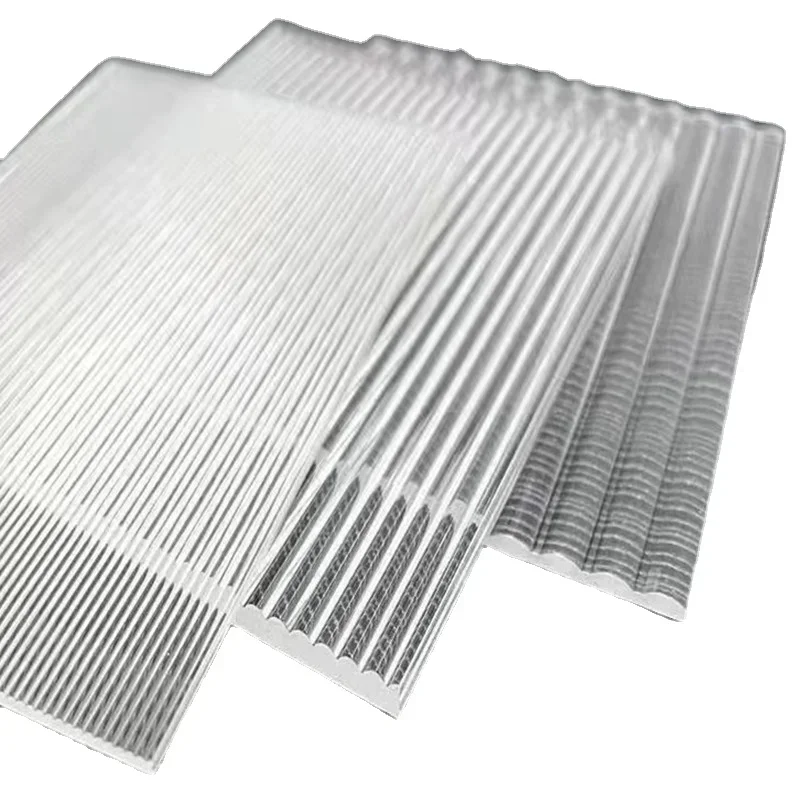 Thick / Wide / Fine Stripe Transparent Acrylic Stripe Plate Wave Plate Decorative Plate Room Decoration Cabinet Door Processing