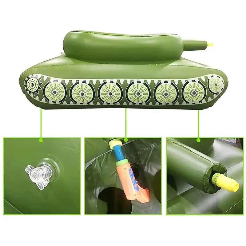 For Children Inflatable Floating Row Inflatable Water Spray Tank Water Seat ring