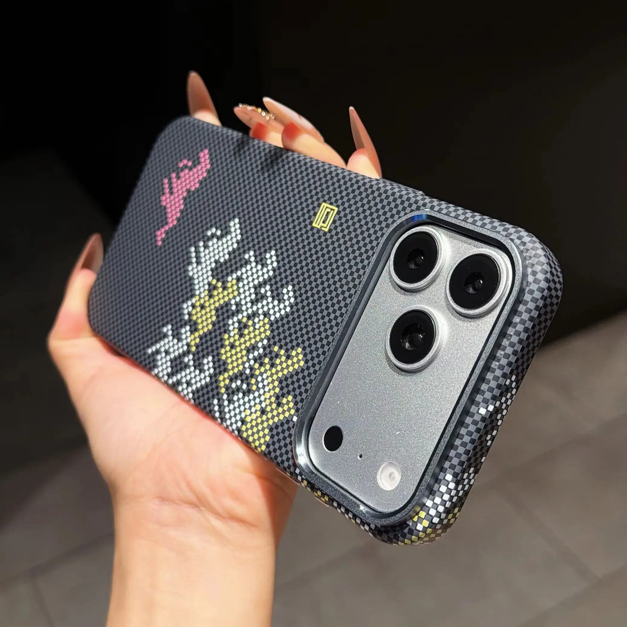 Magnetic Luxury Kevlar Carbon Fiber Texture Plastic Case For iPhone 18 17 Air 16 15 14 13 Pro Max For Magsafe Shockproof Cover