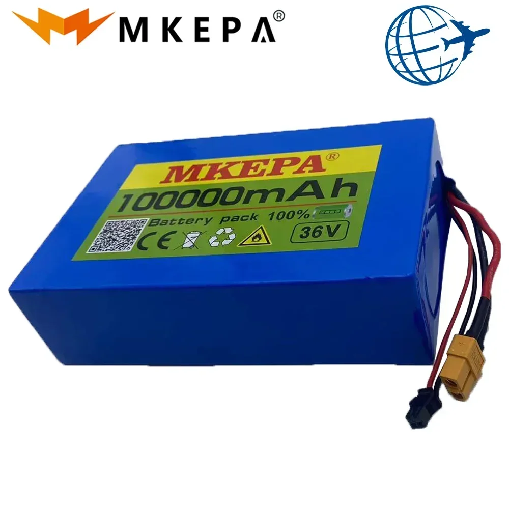 MKEPA 10S2P 36V 100000mAh 18650 Li-Ion Battery pack 1000W High Power and Capacity 36V Motorcycle Scooter