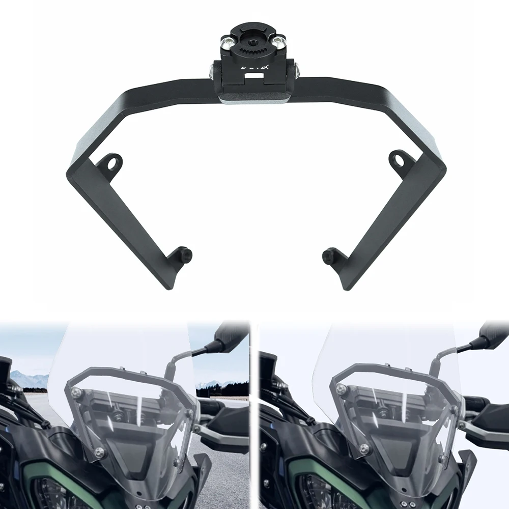 

Motorcycle GPS Mount Navigation Plate Bracket For Benelli TRK 702 TRK 702X TRK702 2023 2024 2025 Windshield Stand Phone Holder