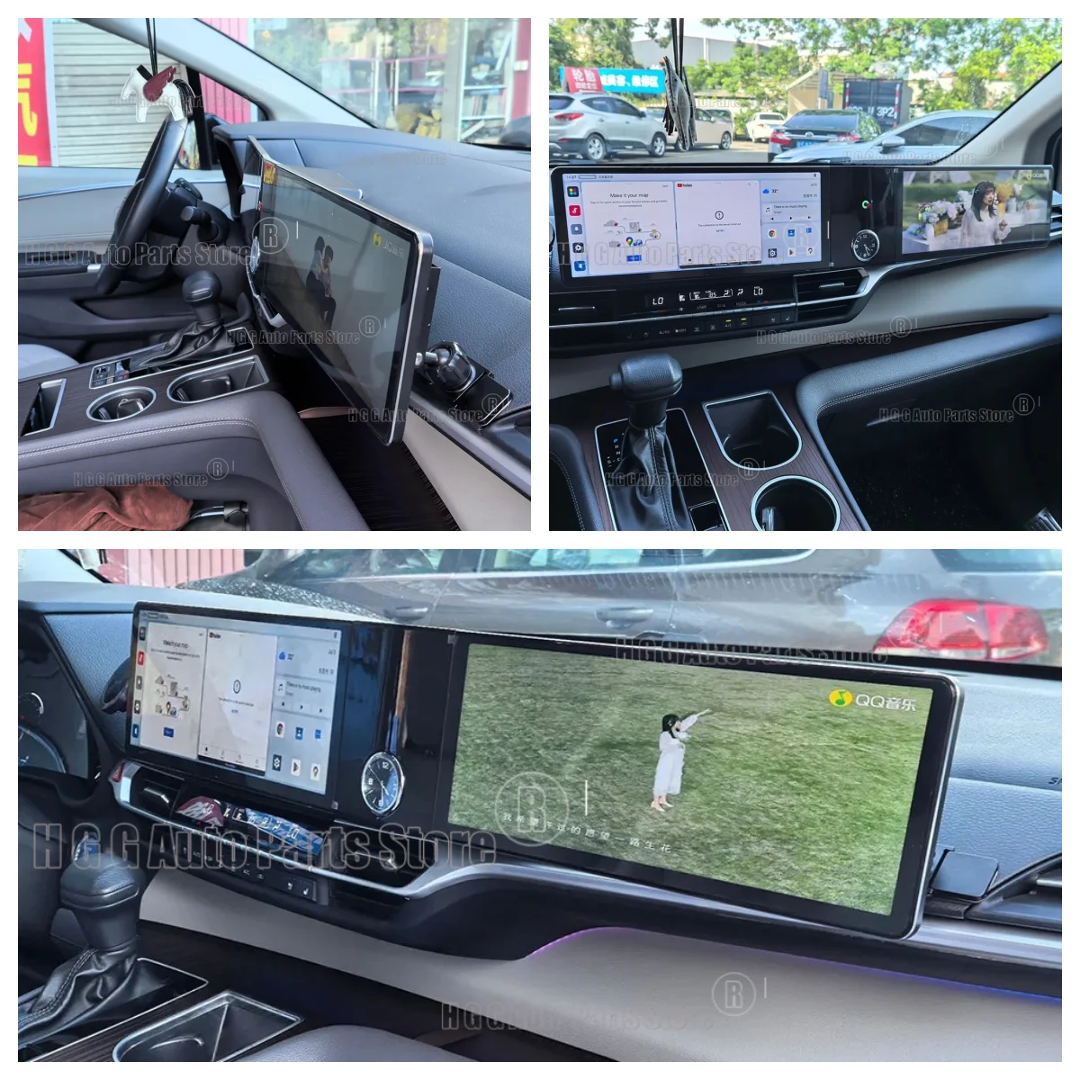 

Двойной экран Qualcomm для Toyota Sienna 2021 ~ 2025 Android 13, автомобильный радиоприемник, мультимедийный плеер, GPS-навигация, аксессуары, авто головка, Uni