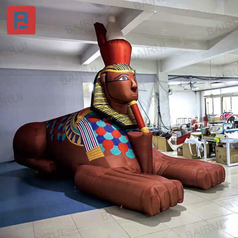 Inflatable sphinx-like statue, a custom inflatable model used in ancient Egyptian religious activities and ceremonies