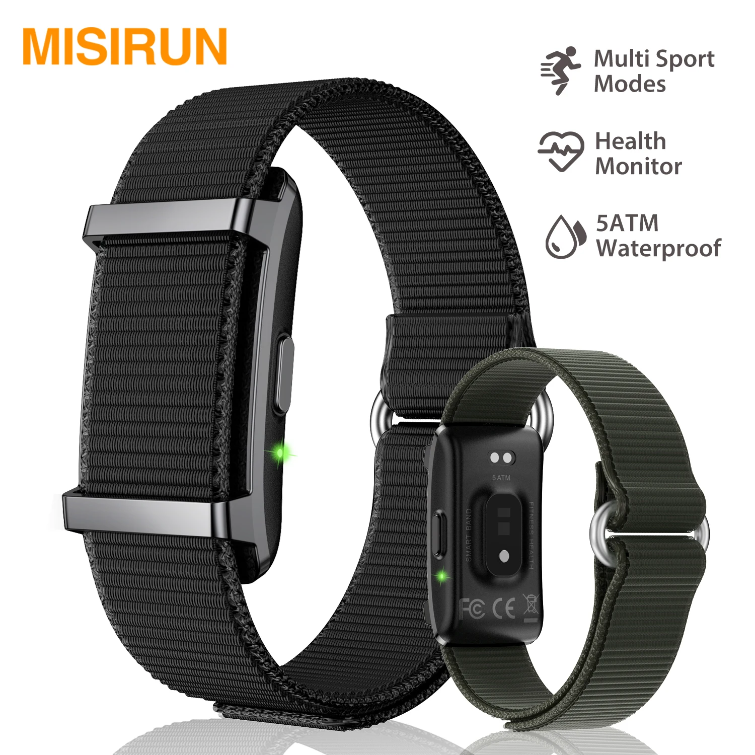 

No Screen Smart Watch Men Women Heart Rate Sleep Monitor Skin Temperature 1ATM Waterproof Outdoor Sports Fitness Smart Bracelet