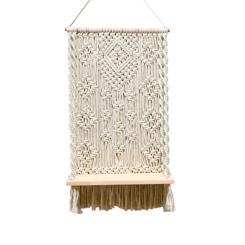 

LH hand-woven tapestry rack decoration, simple home bed and breakfast wall hanging