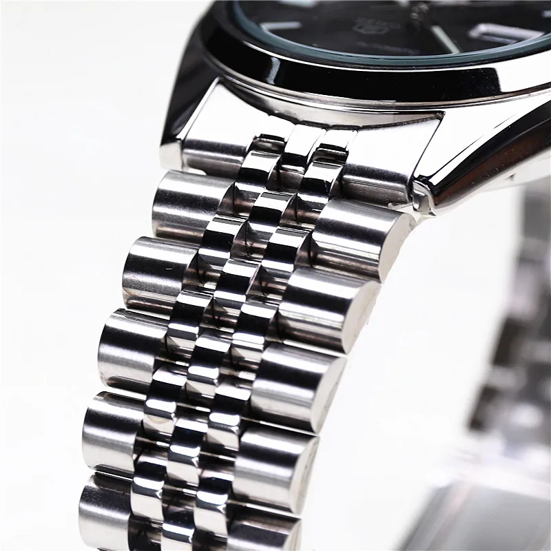 سوار ساعة من الفولاذ الفضي للاستبدال ، حزام سوار متغير ، S 5 ، Snxs73k1 ، Snxs75k1 ، Snxs79k1 ، Snxs79j1 ، جديد ، 19