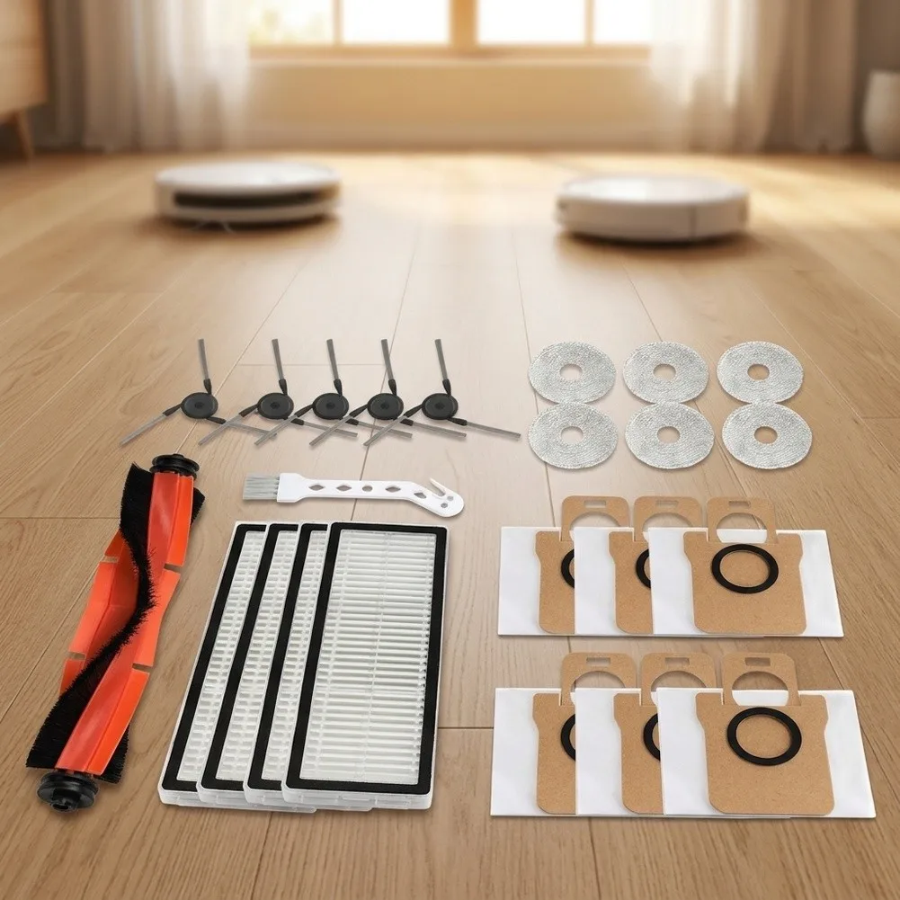 Replacement HEPA Filter with Accessories for Xiaomi Robot Vacuum 5 for PRO OV21CN Including Brushes Mop Cloths Dust Bags