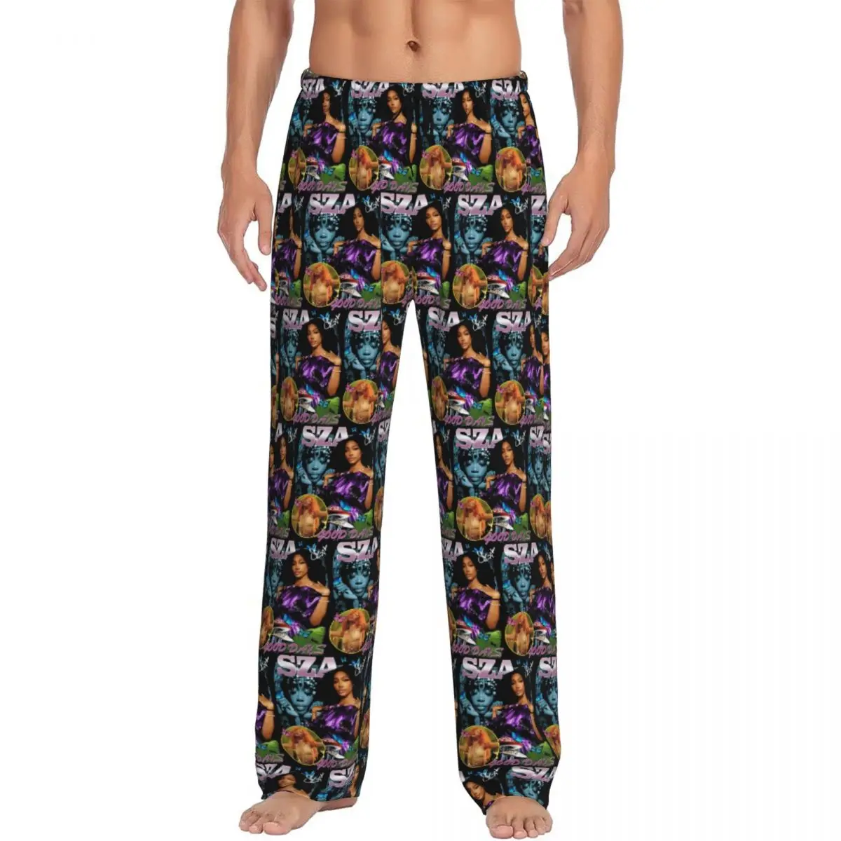 

Custom SZA Album Classic Pajama Pants Men Sleepwear Sleep Lounge Bottoms with Pockets