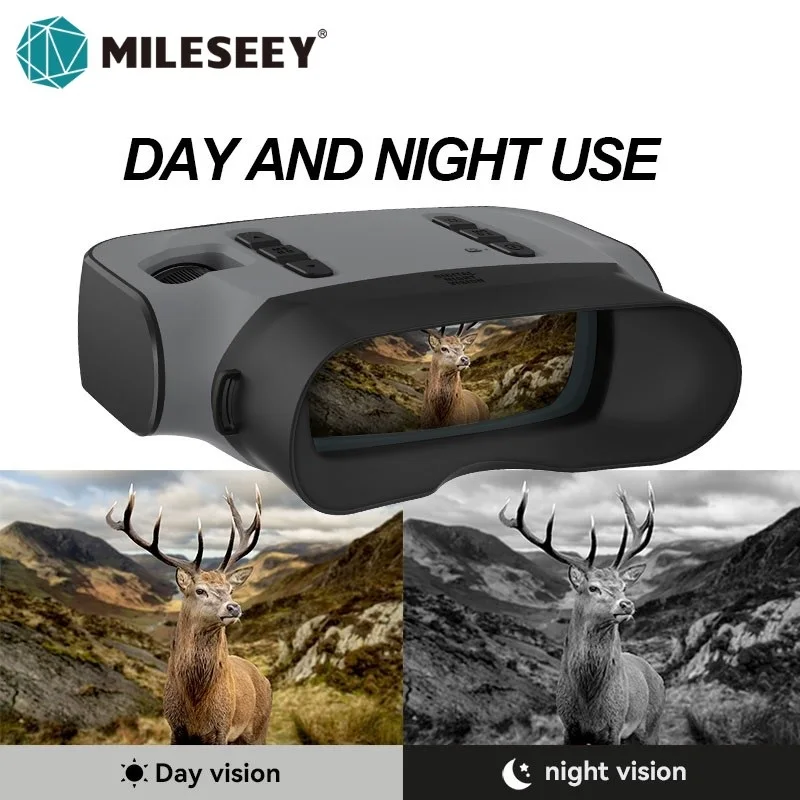 MILESEEY Telescope BNV21 Binoculars Long Range Scope Camping Equipment, Hunting Equipment, can Photograph Video Playback