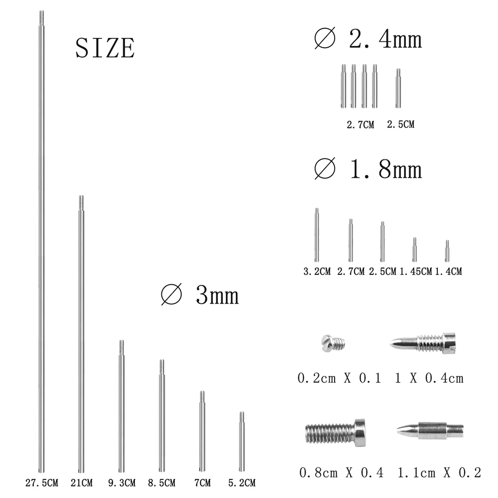 49Pcs/Set Tenor Sax Saxophone Repair Parts Wind Instrument Repair Tool Kit Screw Threaded Rod Conical Nail Saxophone Accessories