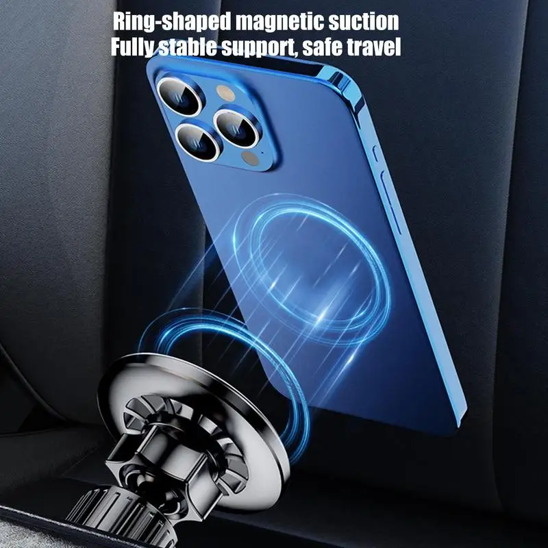 Car Magnetic Phone Mount Adjustable Auto Support Cradle Strong Magnetic Cell Phone Holder Car Accessories For Truck Sedan Van