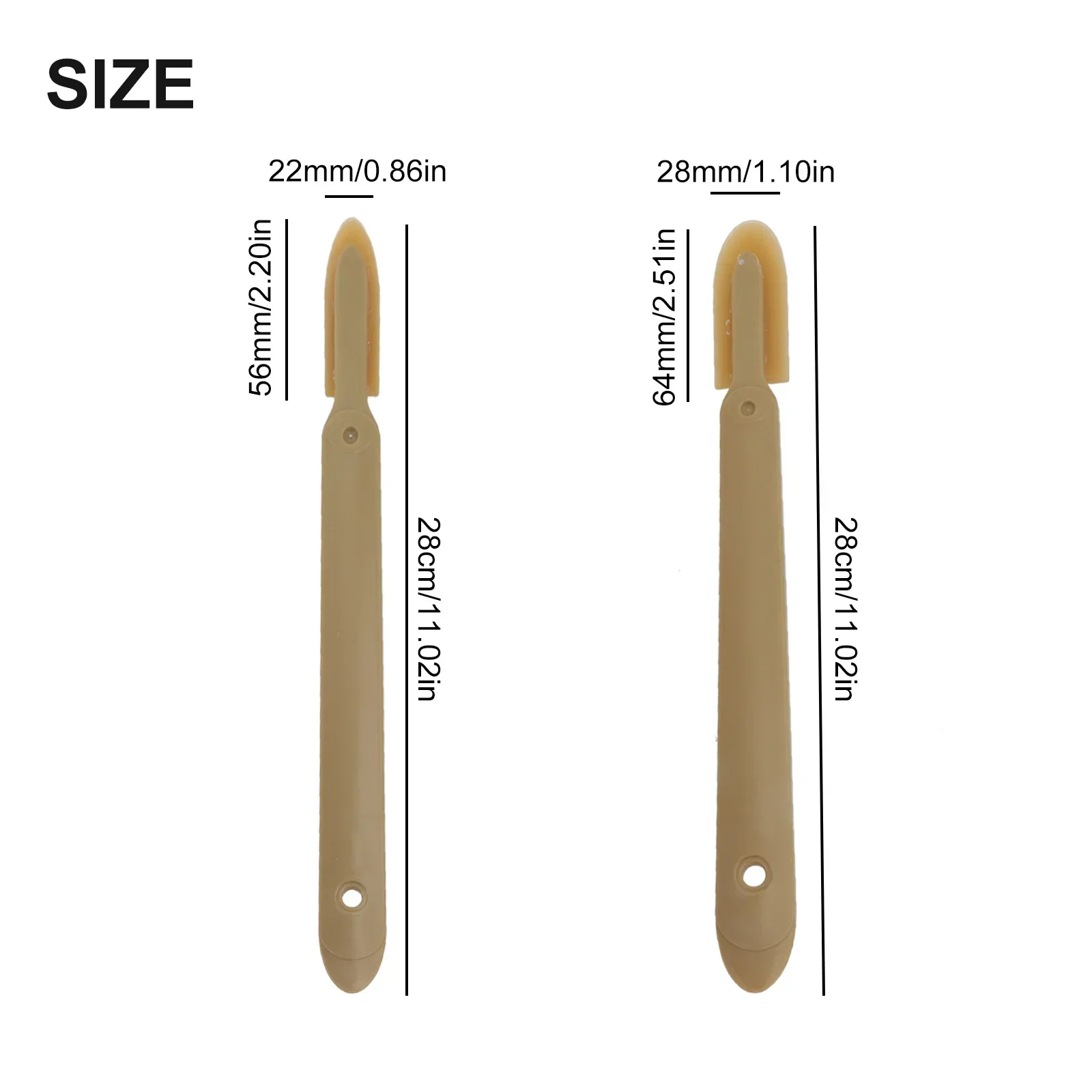 

Sealant Finishing Tools Easy To Clean 22*56/28*64/36*72/44*85mm Head 28cm/29cm Total Length 2PCS Small/2PCS Large