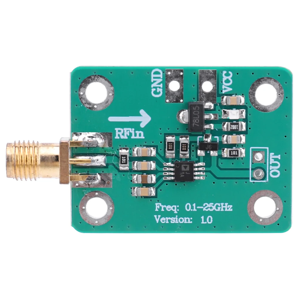 AD8313 RF Signal Power Meter -72dBm -2dBm 0.1-2.5GHz RF Power Analyzer Board 7-15V Power Detection Module