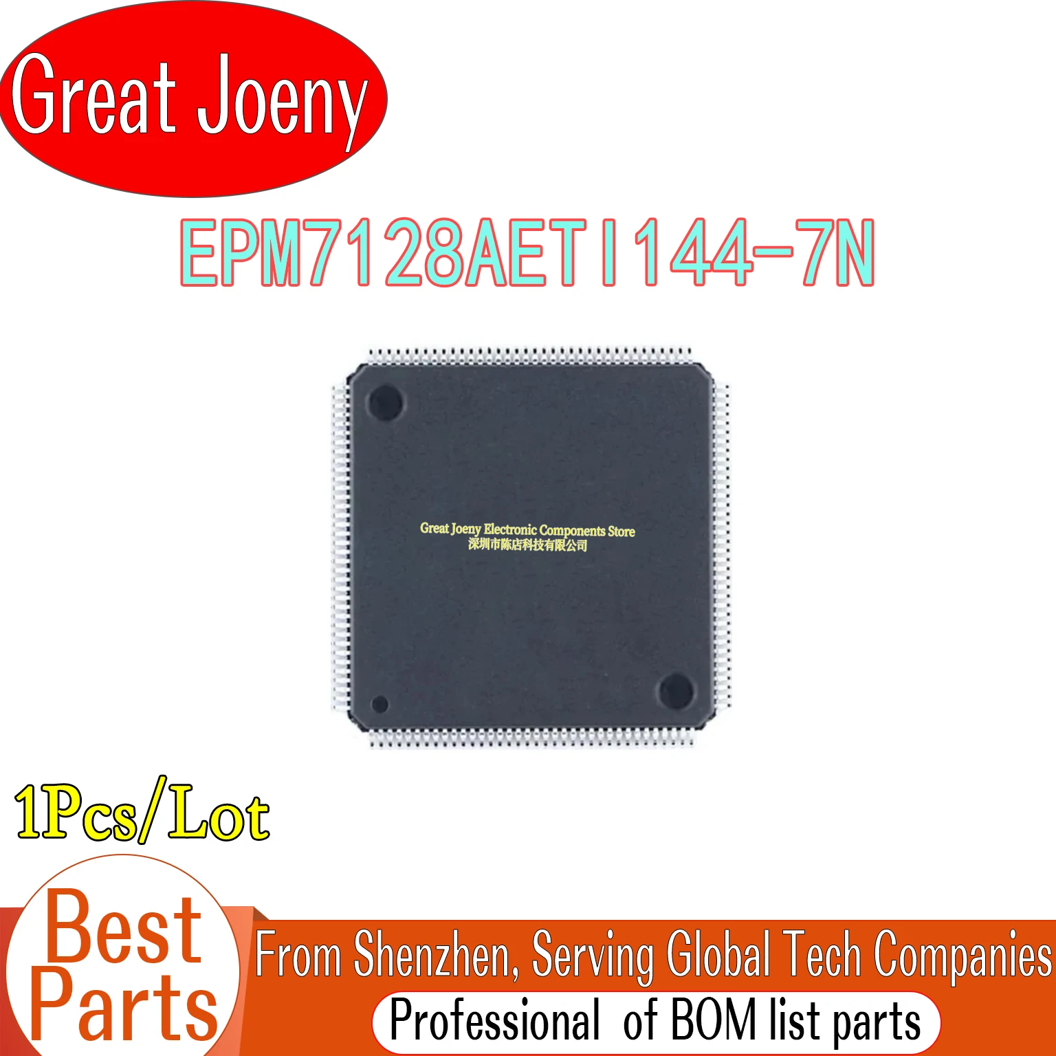 

100% New Original EPM7128AETI144 EPM7128AETI144-7N EPM7128AETI EPM7128 EPM7128AETI144-7 IC Chipset TQFP-144