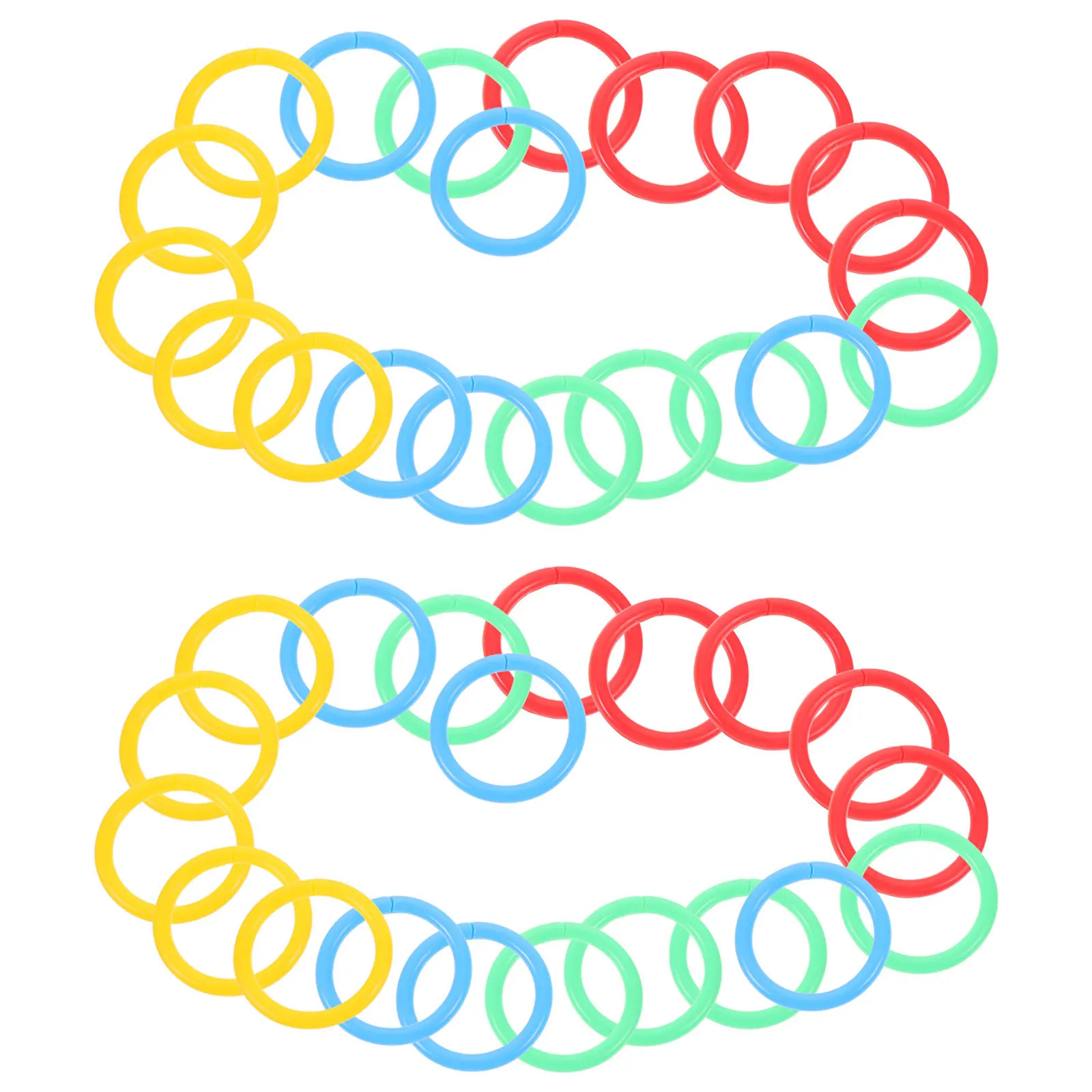 40 Uds. Anillos de plástico para carpetas, anillos coloridos reutilizables DIY para tarjetas de índice, tarjetas Flash, diarios artesanales, accesorios de encuadernación para álbumes de recortes