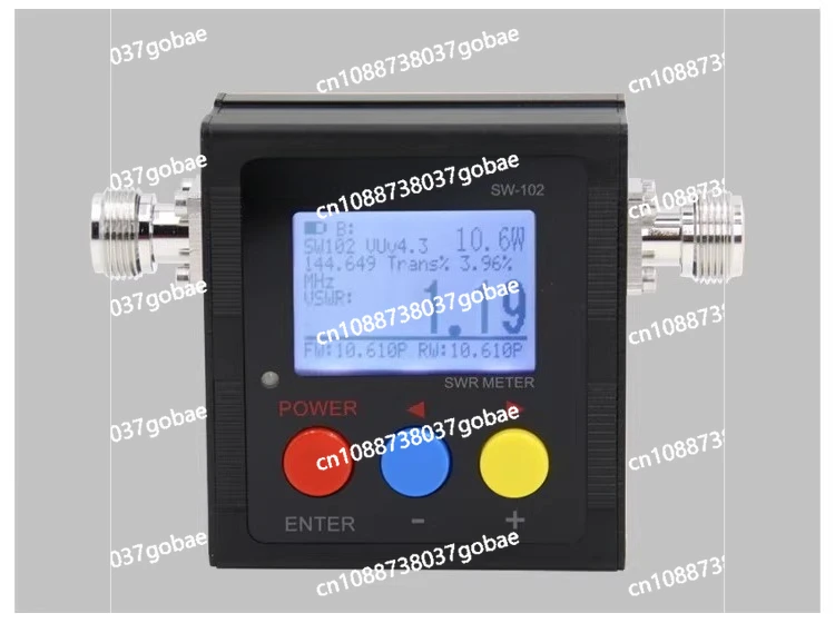 

Цифровой измеритель мощности и КСВ SW-102 VHF/UHF 125-525 МГц с цифровым дисплеем и частотомером