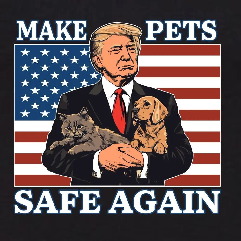 UltraMAGA Make Pets Safe Again | Funny Donald Trump USA Superhero MAGA Viral Cats Dogs Meme Political Womens Shirt