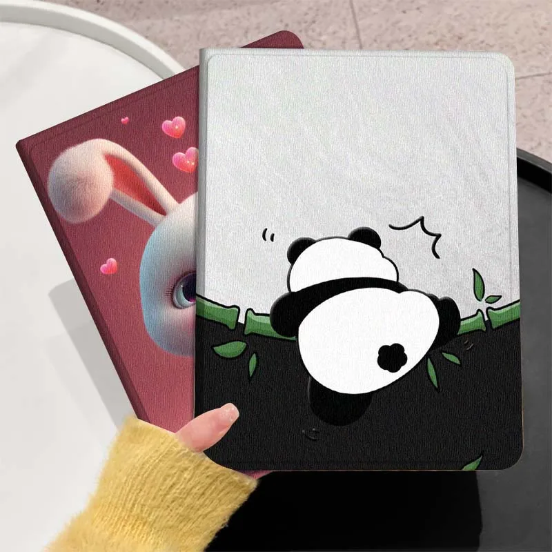 

Милый мультяшный чехол с изображением кролика-панды для Huawei MediaPad T5 T10s M6 M5Lite SE Honor Tab 5 6 7 V7 V8 X8a X9a Pro, мягкий чехол для планшета, подарок