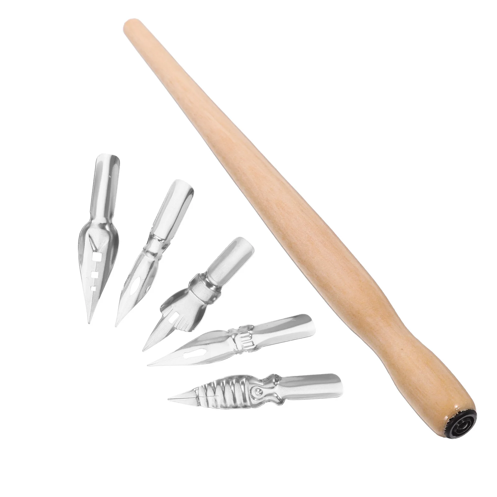 1 مجموعة اليدوية مجموعة أقلام الخط مقبض خشبي الصلب بنك الاستثمار القومي لممارسة الكتابة الرسم خمر تراجع مجموعة أقلام سهلة استبدال نصائح