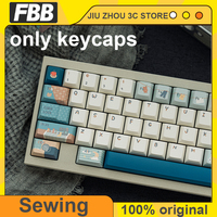 Original FBB Sewing Keycaps Cherry Profile PBT Dye Sublimation 1.7mm Thickened Cute Key Caps For Mechanical Keyboard Custom