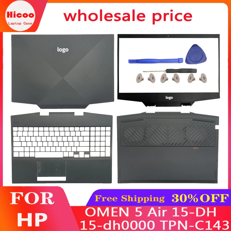 

NEW Original Screen Back Cover For HP OMEN 5 Air 15-DH 15-dh0000 TPN-C143 Laptop LCD Back Cover/Palmrest/Bottom Case L57320-001