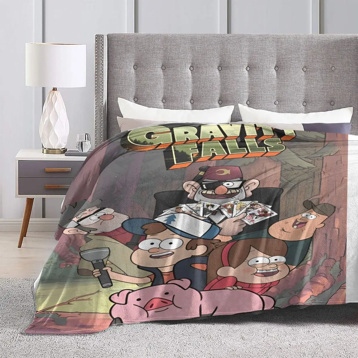 Gravity Falls Blankets Quality Super Warm Bedding Throws Autumn Camping Couch Bed Funny Bedspread