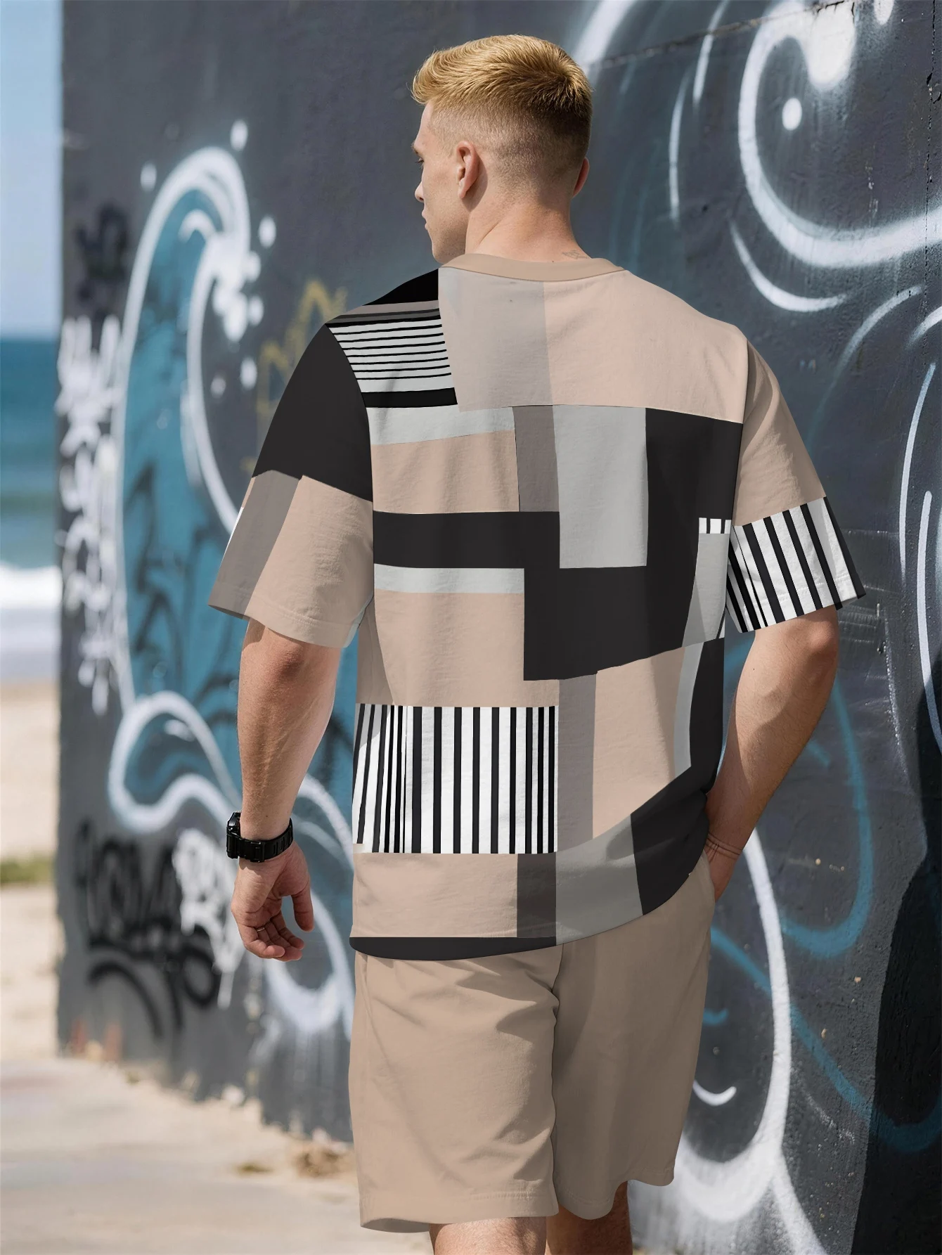 2026年夏新作 メンズ半袖ショートパンツセット 3Dストラ - Street Fashion Summer 2026 のレビューと価格