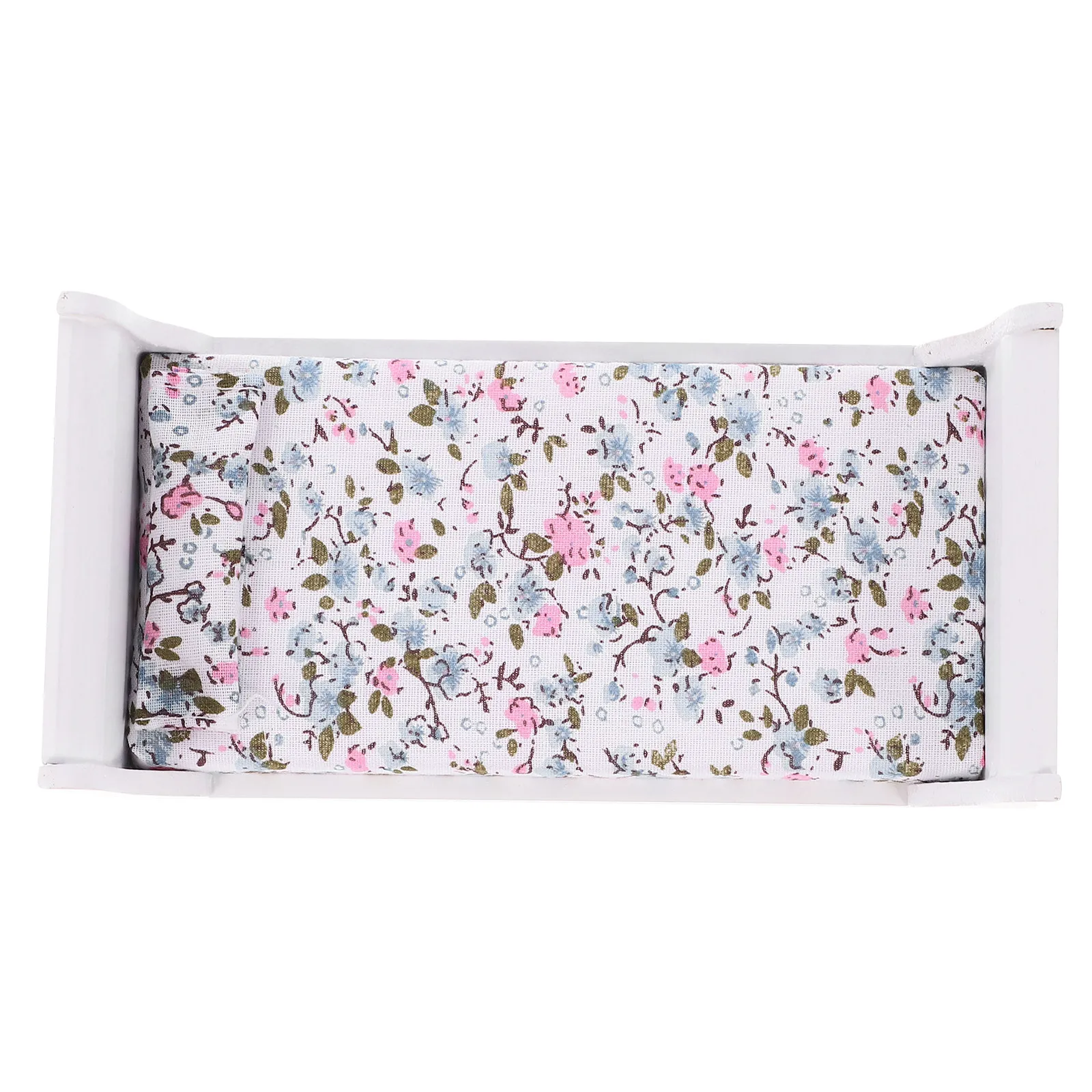 

Mini Furniture Bed Wooden Style Bedroom Layout Small Bedroom Scene Decoration Miniature House Accessory House Furniture